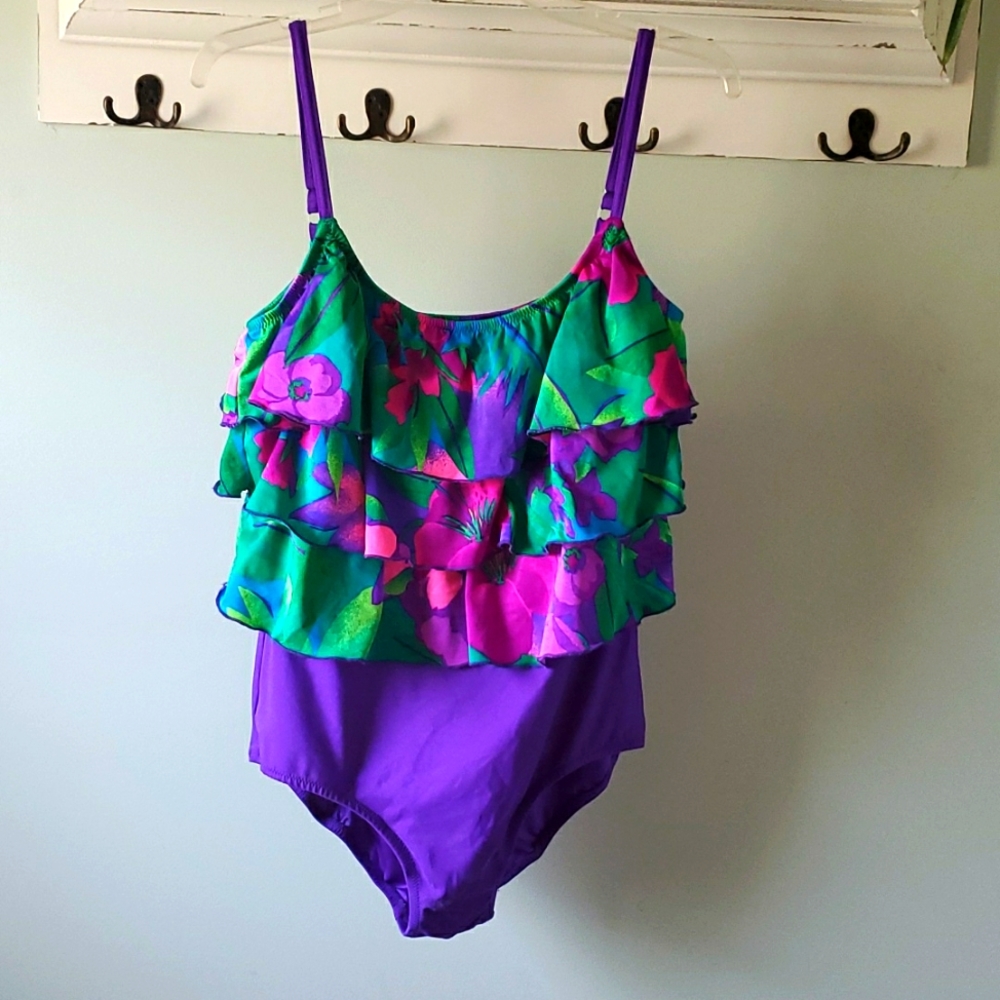Vintage Floral One Piece